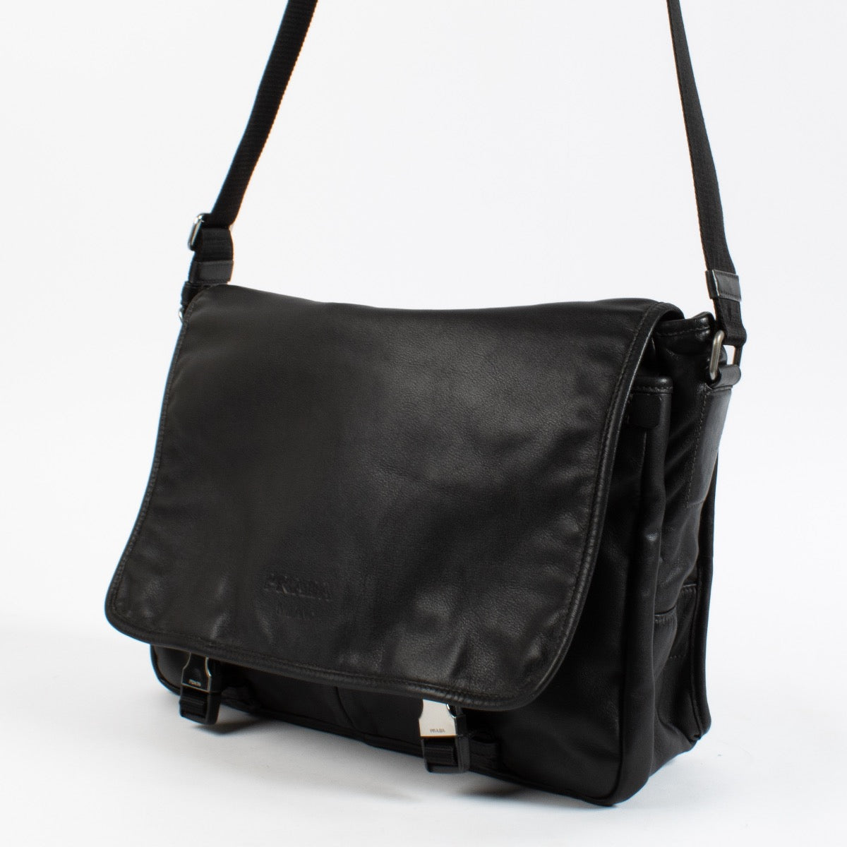Shop 100% authentic second hand Prada Black Messenger Bag on Labellov.com