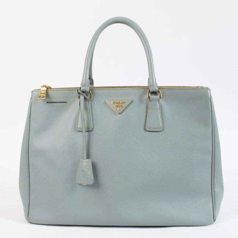 Shop 100% authentic second hand Prada Blue Saffiano Large Galleria Top Handle Bag on Labellov.com