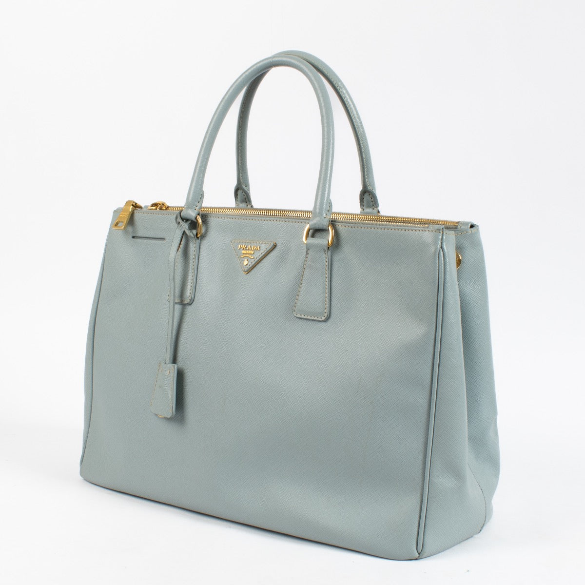 Shop 100% authentic second hand Prada Blue Saffiano Large Galleria Top Handle Bag on Labellov.com