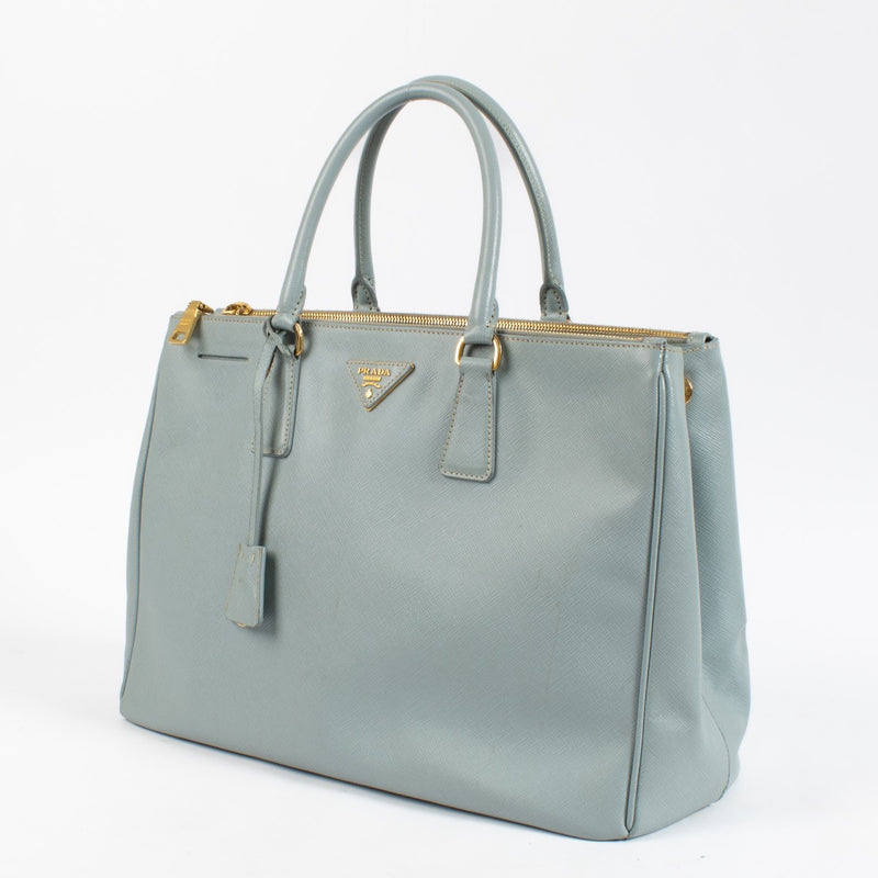 Shop 100% authentic second hand Prada Blue Saffiano Large Galleria Top Handle Bag on Labellov.com