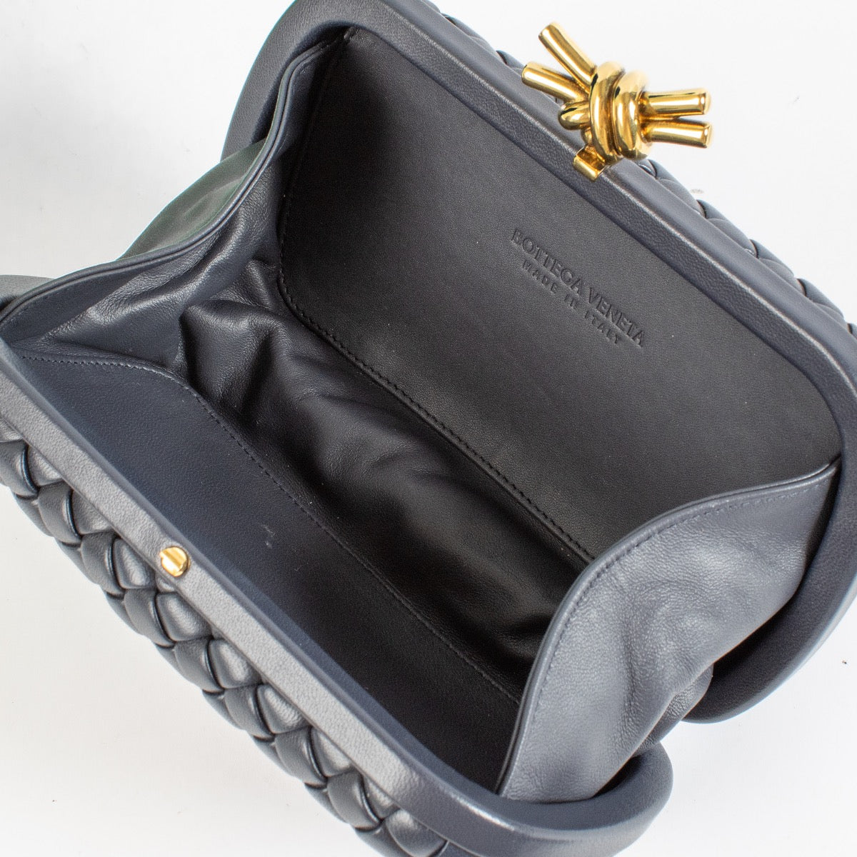 Bottega Veneta Blue Knot Clutch