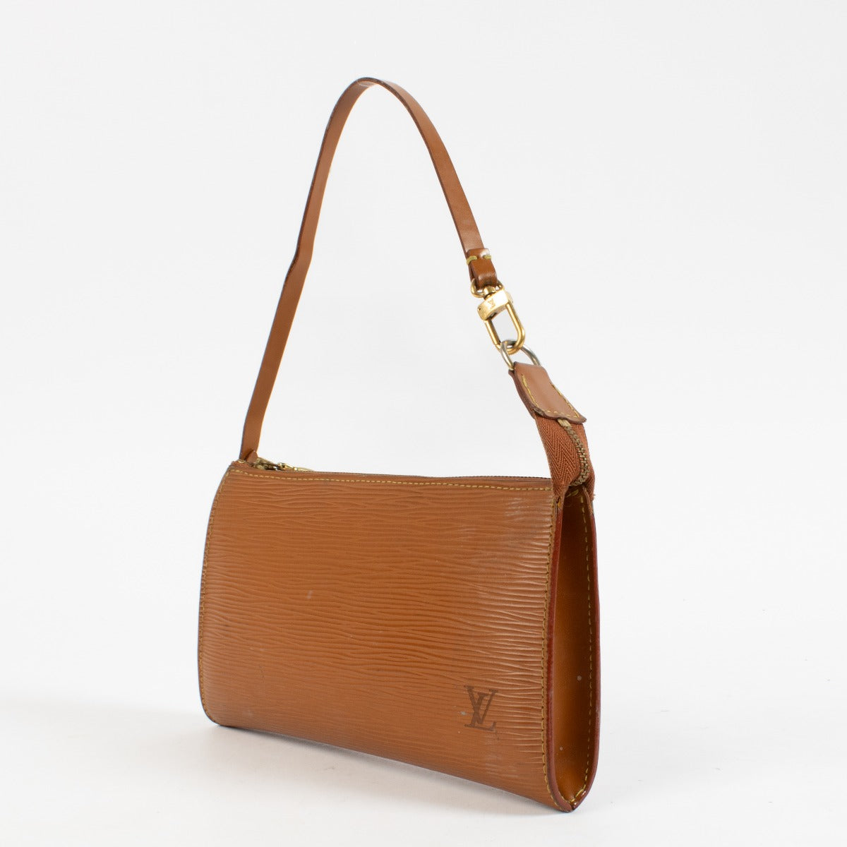 Louis Vuitton Pochette Accessoires en cuir Épi Cannelle