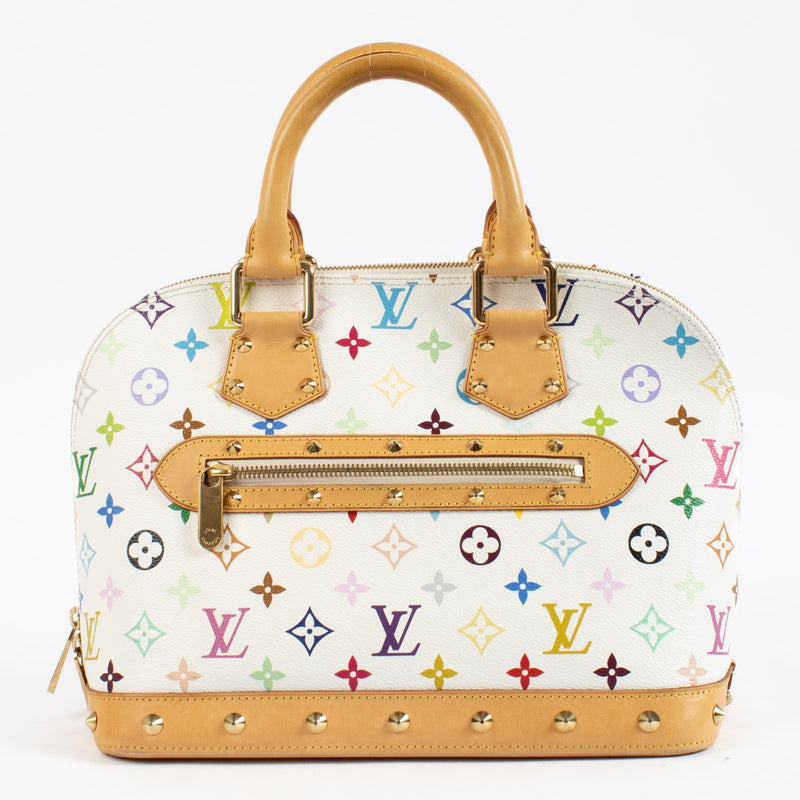 Shop 100% authentic second hand Louis Vuitton White Monogram Multicolore Alma PM on Labellov.com