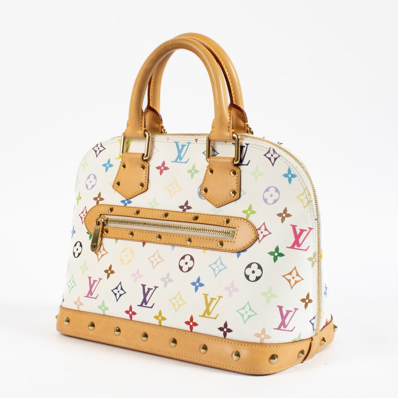 Shop 100% authentic second hand Louis Vuitton White Monogram Multicolore Alma PM on Labellov.com