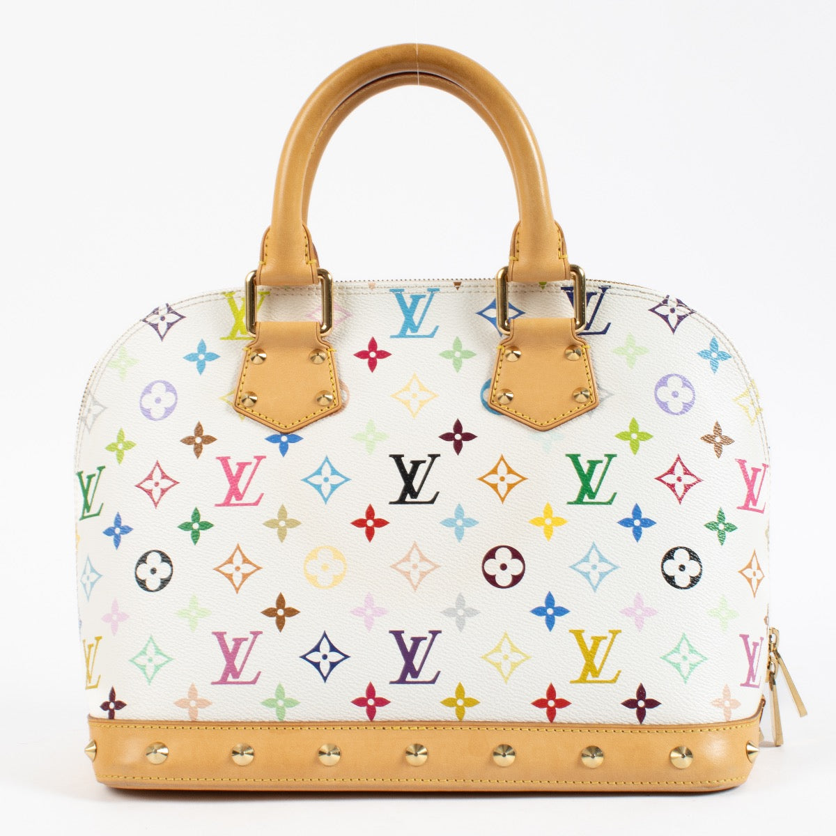 Shop 100% authentic second hand Louis Vuitton White Monogram Multicolore Alma PM on Labellov.com