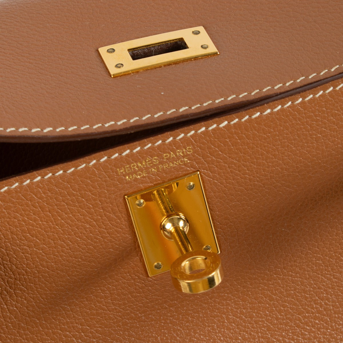 Hermès Kelly Danse Gold Evercolor GHW