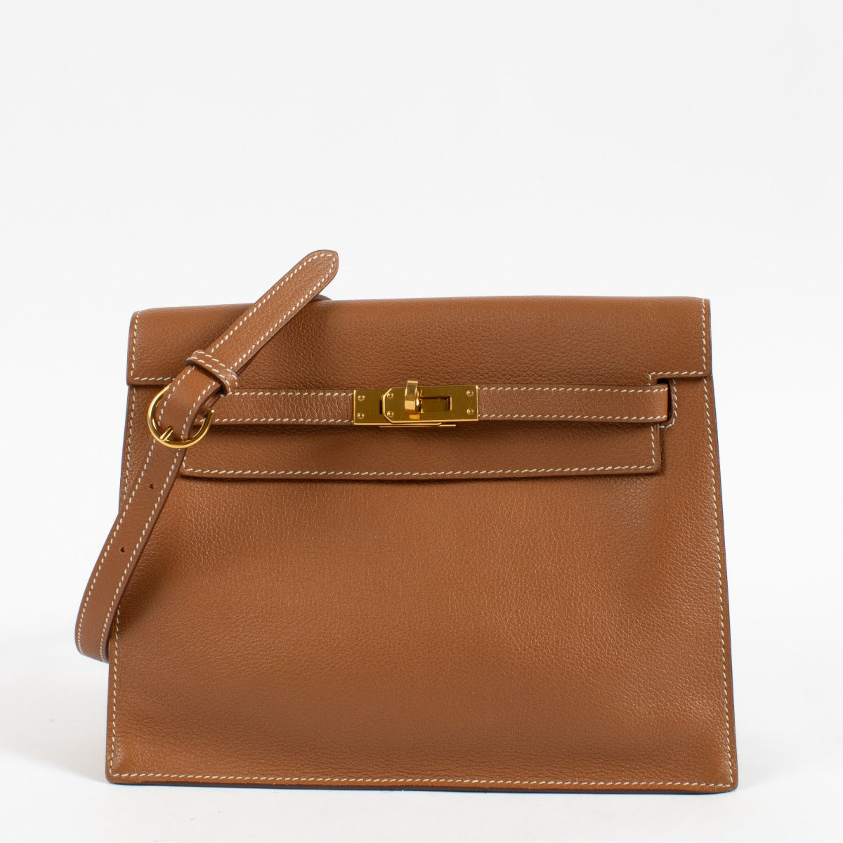 Hermès Kelly Danse Gold Evercolor GHW