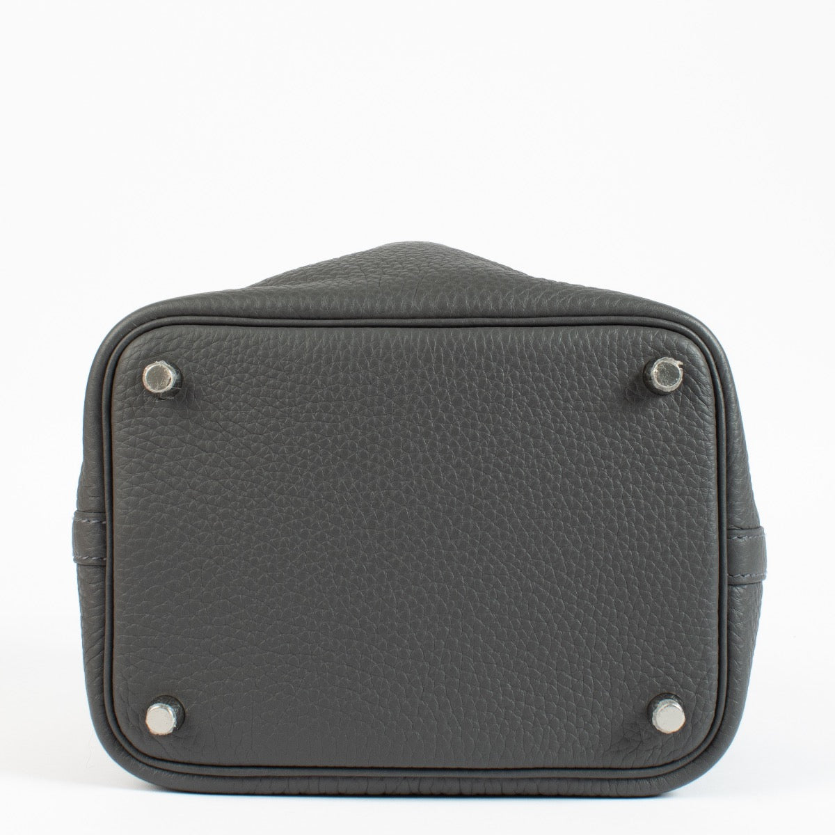 shop 100% authentic second hand Hermès Picotin Lock 18 Gris Ardoise Clemence Taurillon PHW on Labellov.com