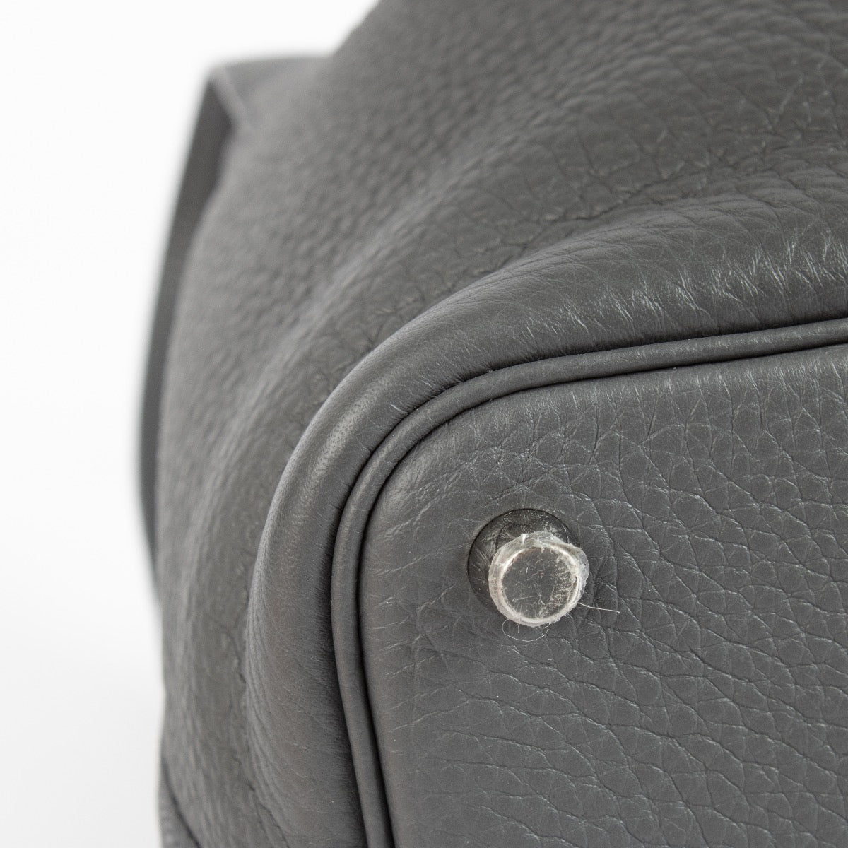 shop 100% authentic second hand Hermès Picotin Lock 18 Gris Ardoise Clemence Taurillon PHW on Labellov.com