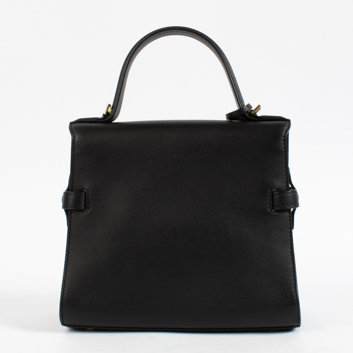 Sac Tempête PM Delvaux en cuir de veau souple noir