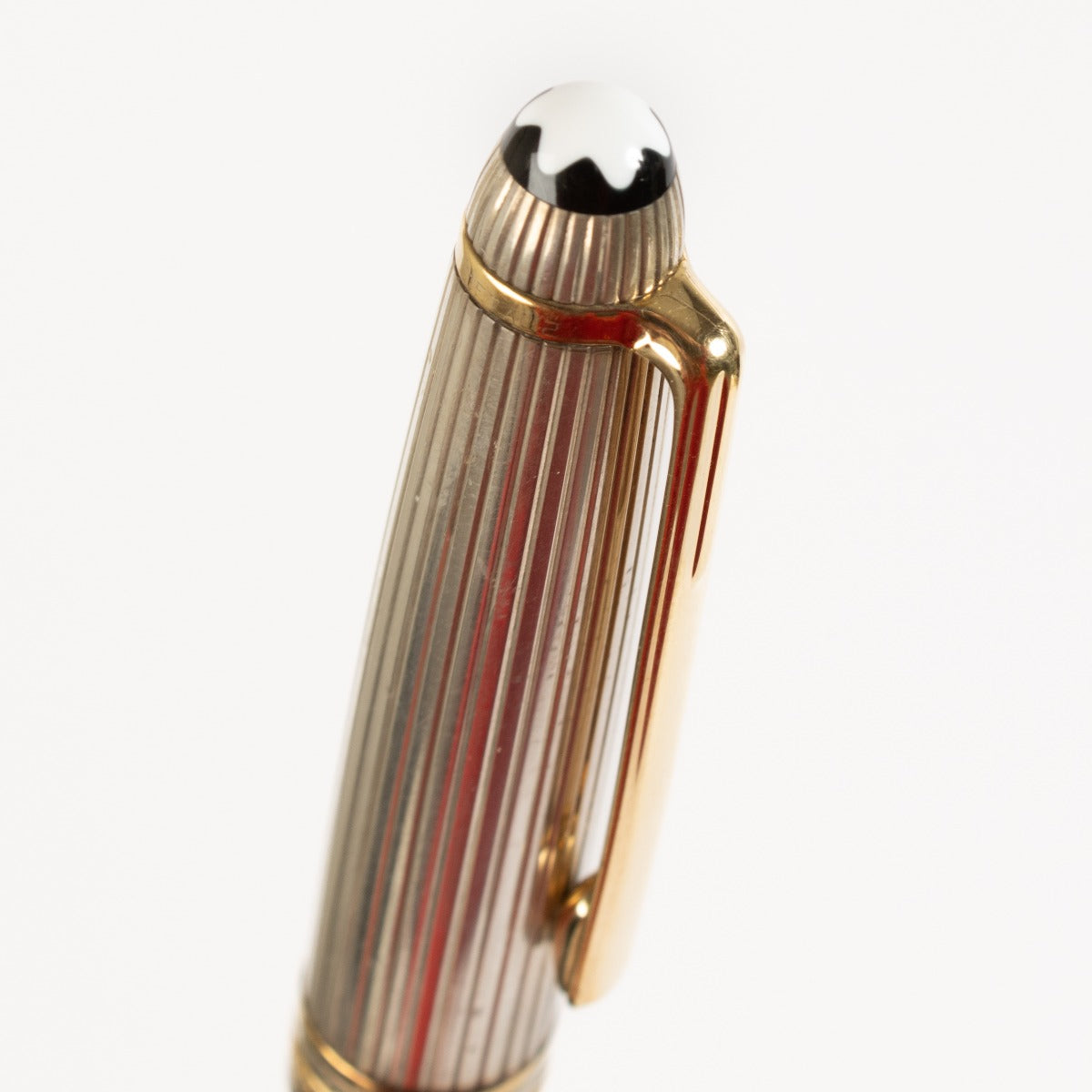 Stylo bille Montblanc Meisterstück Solitaire Doué Pinstripe en argent sterling
