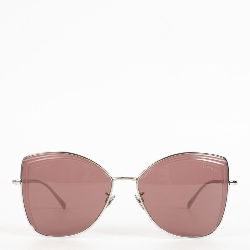 Authentic pre-loved Chanel Pink Sunglasses With Chain on Labellov.com