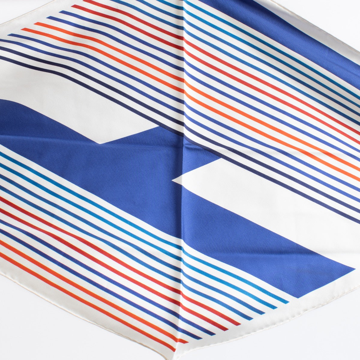 shop 100% authentic second hand Hermès Striped Losange Silk Scarf on Labellov.com