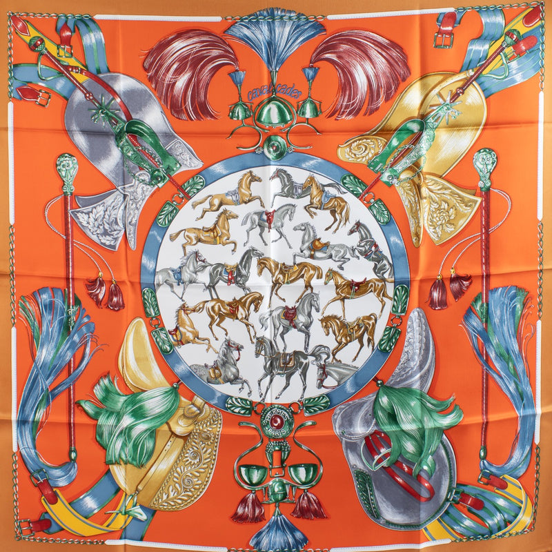 shop 100% authentic second hand Hermès Cavalcades Silk 90 Scarf on Labellov.com