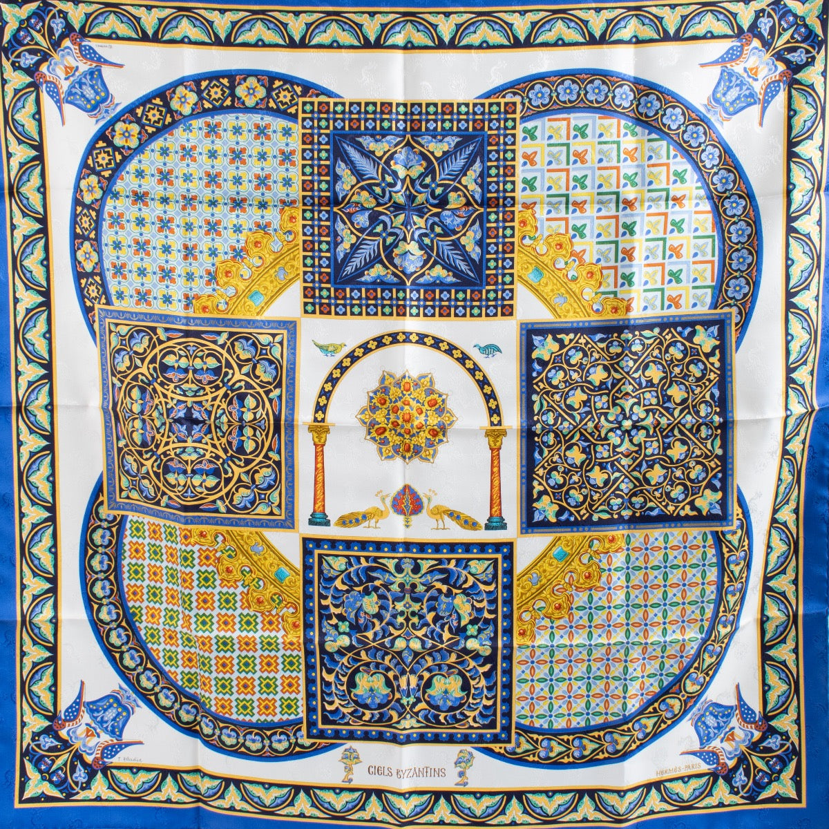 shop 100% authentic second hand Hermès Ciel Byzantins Silk 90 Scarf on Labellov.com