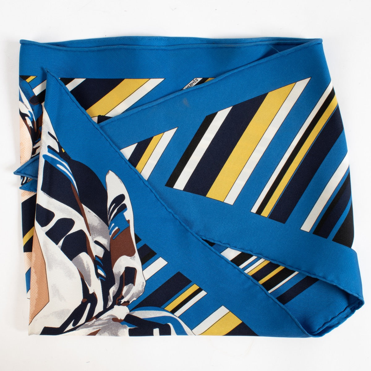 shop 100% authentic second hand Hermès La Femme Au Carré Silk Triangle Scarf on Labellov.com