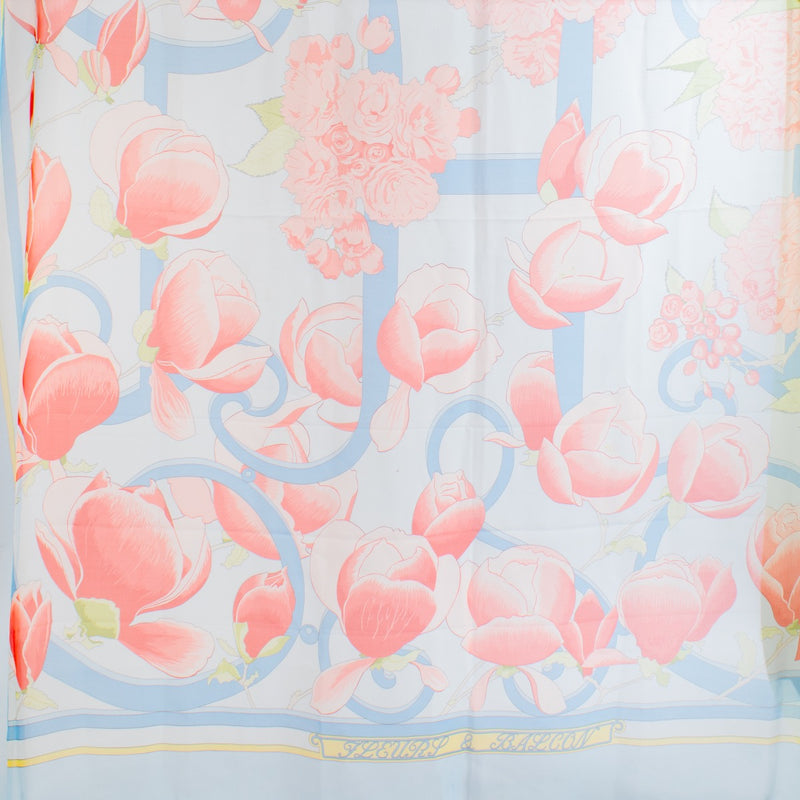 shop 100% authentic second hand Hermès Fleurs & Balcon Mousseline 180 Silk Scarf on Labellov.com