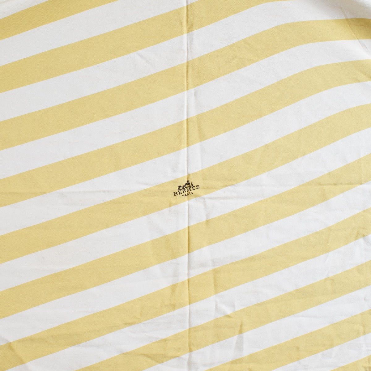 shop 100% authentic second hand Hermès Yellow/White Losange Silk Scarf on Labellov.com