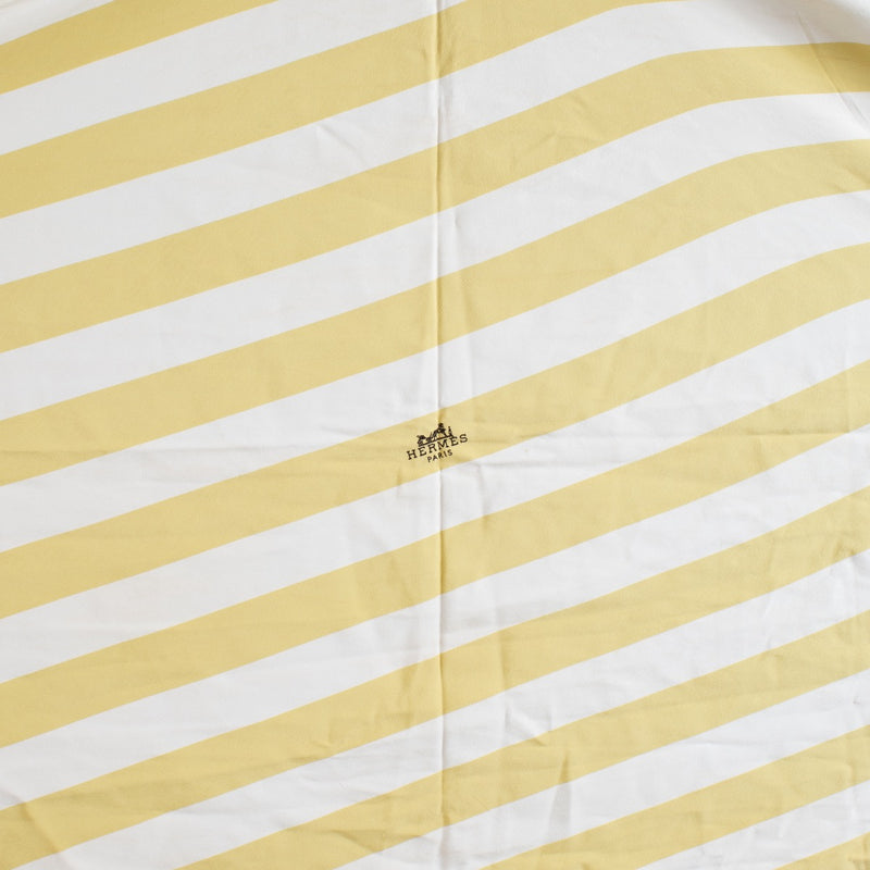 shop 100% authentic second hand Hermès Yellow/White Losange Silk Scarf on Labellov.com