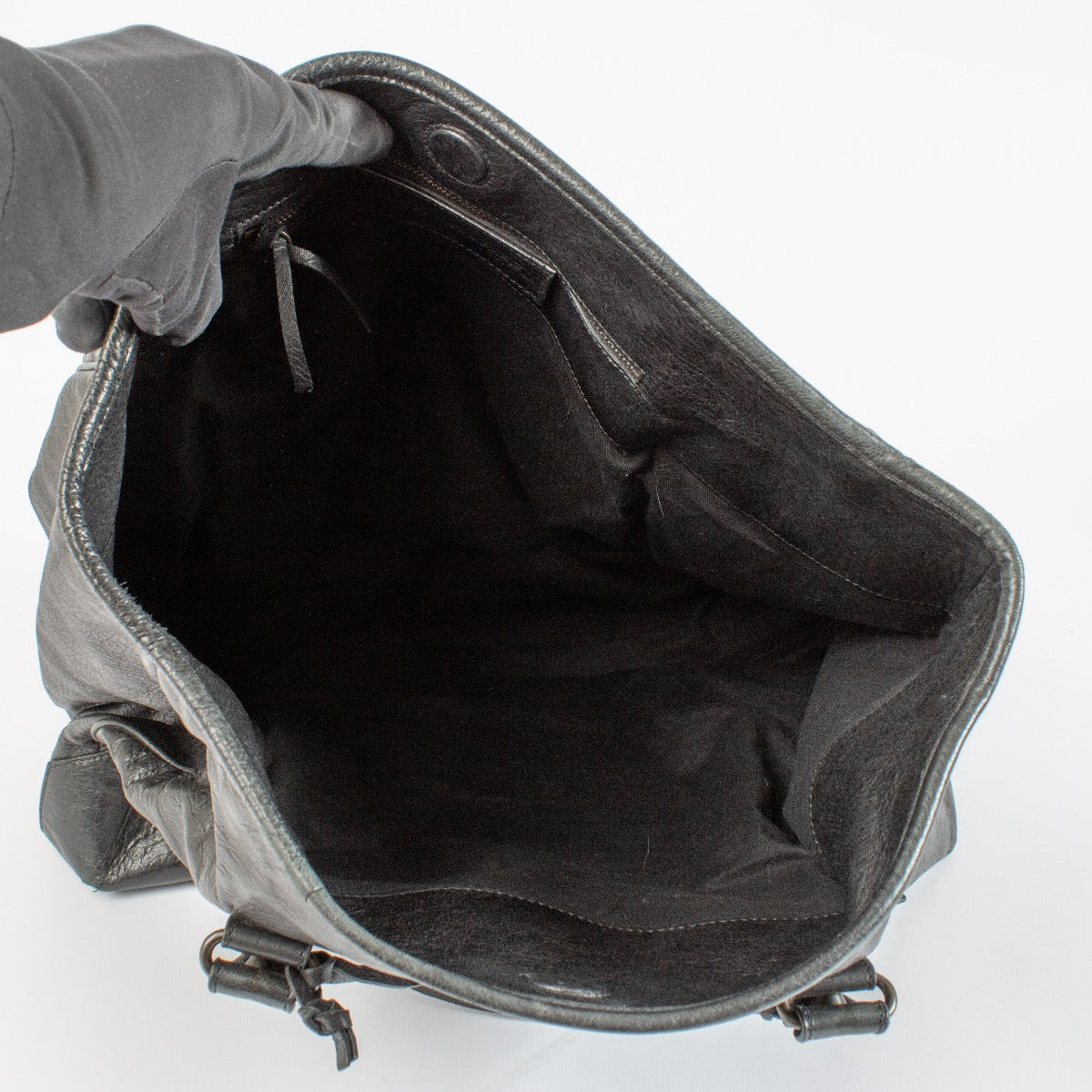 Authentic preloved Balenciaga Black Sunday Bag on Labellov.com