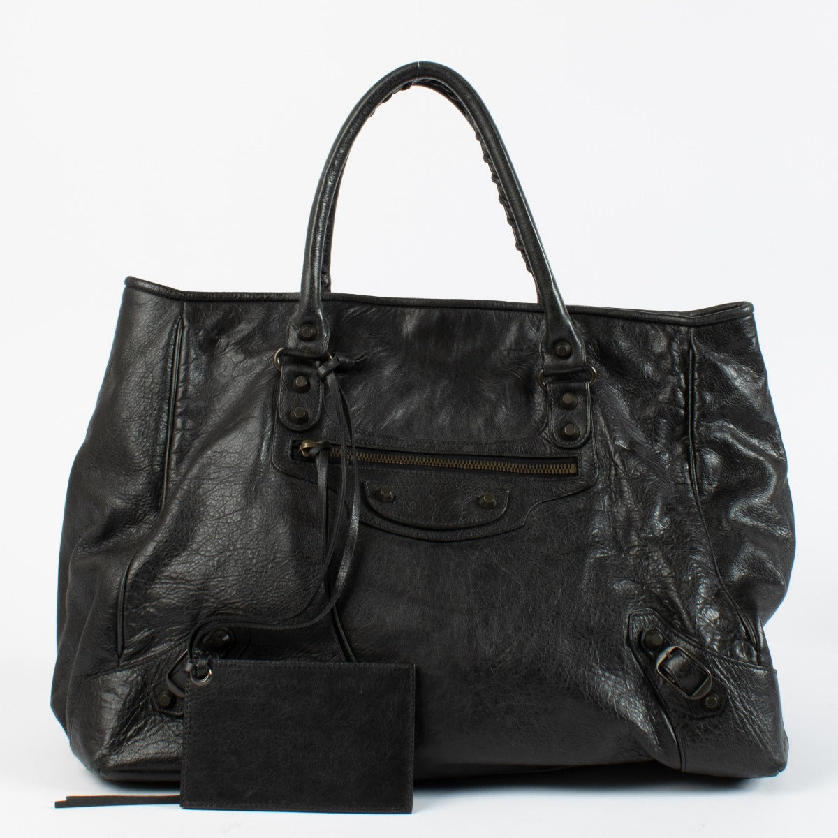 Authentic preloved Balenciaga Black Sunday Bag on Labellov.com