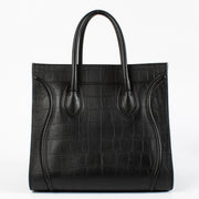 Authentic preloved Celine Black Crocodile Embossed Medium Luggage Phantom on Labellov.com