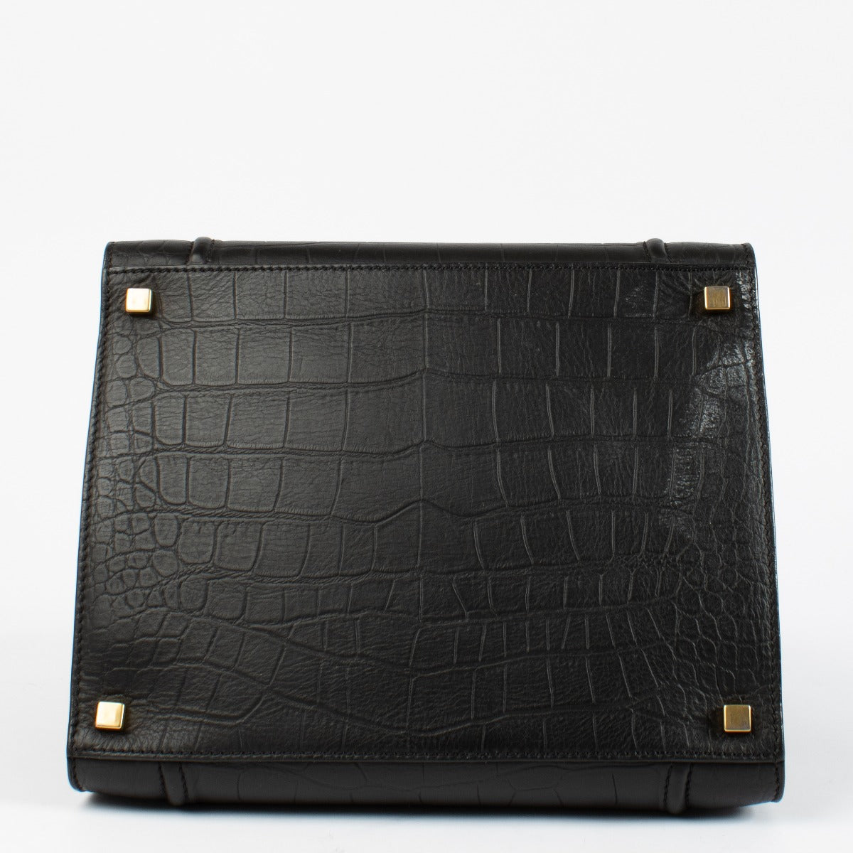 Authentic preloved Celine Black Crocodile Embossed Medium Luggage Phantom on Labellov.com