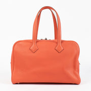 Authentic pre-loved Hermès Victoria II 35 Pink Taurillon Clémence PHW on Labellov.com