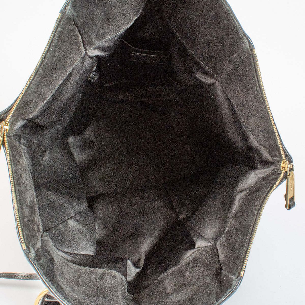 Saint Laurent Zwarte Krokodil-reliëf Downtown Tote Tas