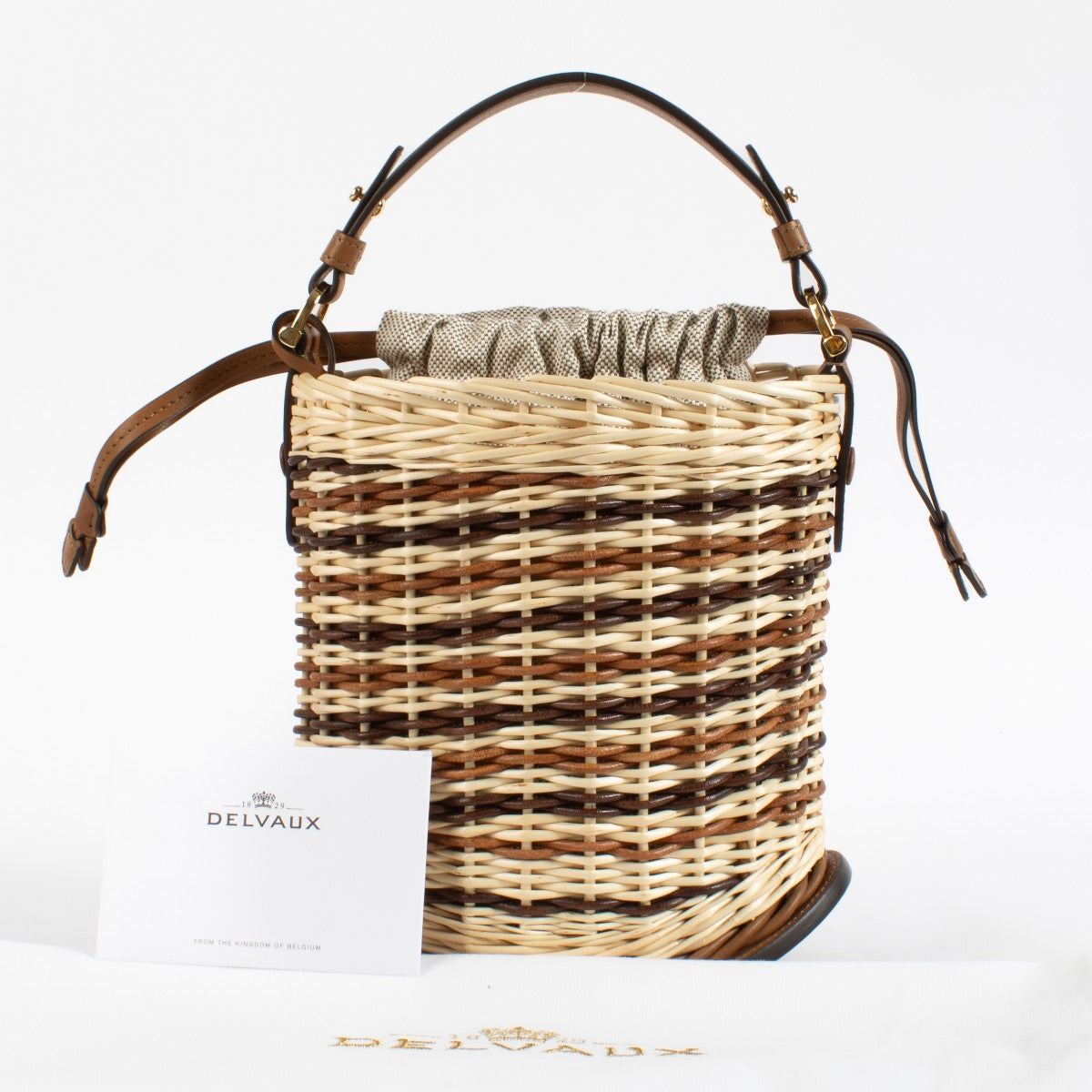 Authentic Delvaux Pin Osier Mini Bucket on Labellov.com