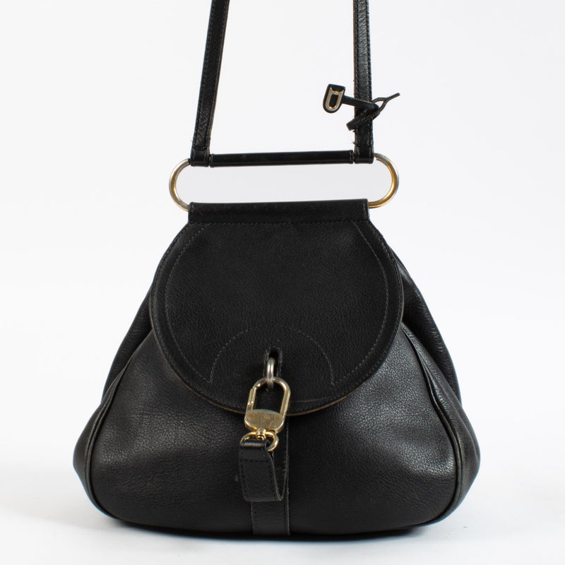 Shop 100% authentic second hand Delvaux Black Cerceau PM Backpack on Labellov.com