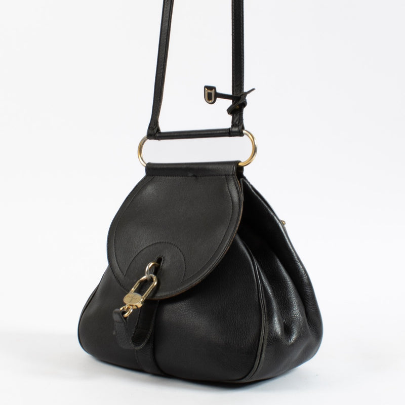 Shop 100% authentic second hand Delvaux Black Cerceau PM Backpack on Labellov.com