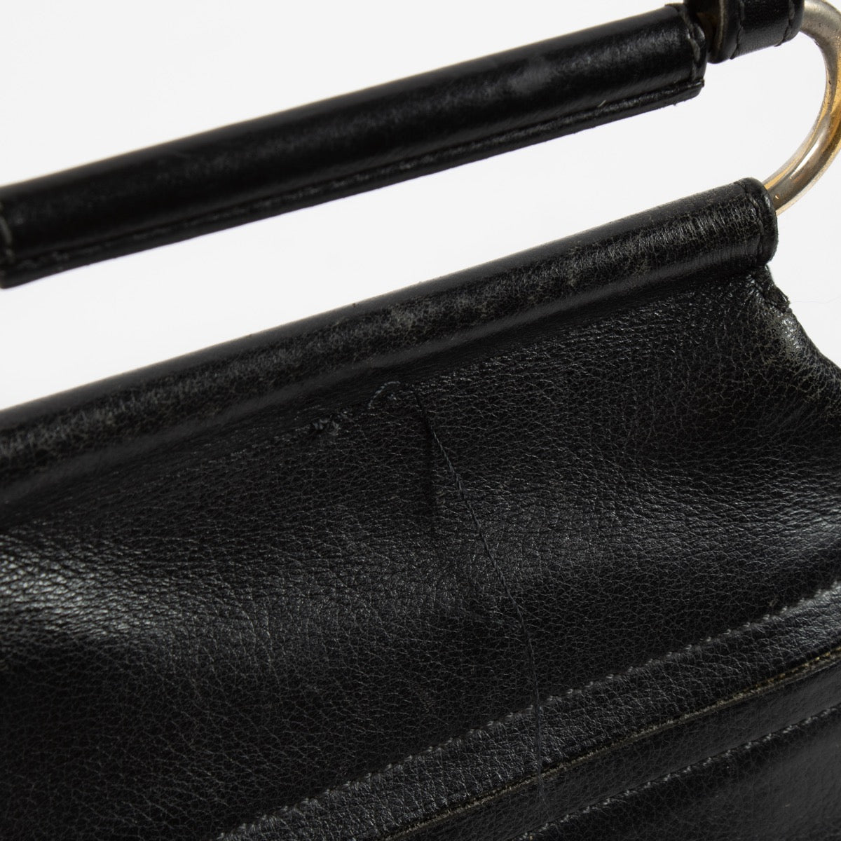 Shop 100% authentic second hand Delvaux Black Cerceau PM Backpack on Labellov.com
