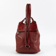 shop authentic Delvaux Burgundy Soleil Backpack on www.labellov.com