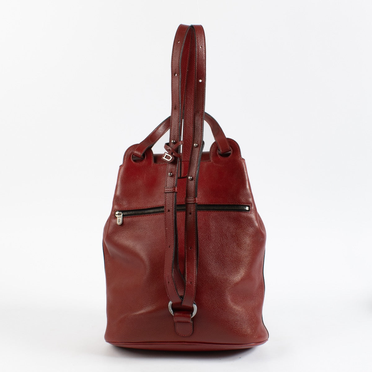shop authentic Delvaux Burgundy Soleil Backpack on www.labellov.com