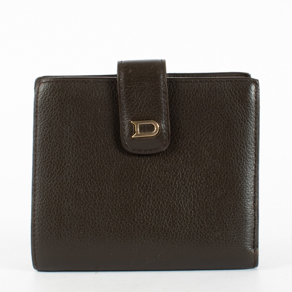 Delvaux Bruine Dinar Portemonnee