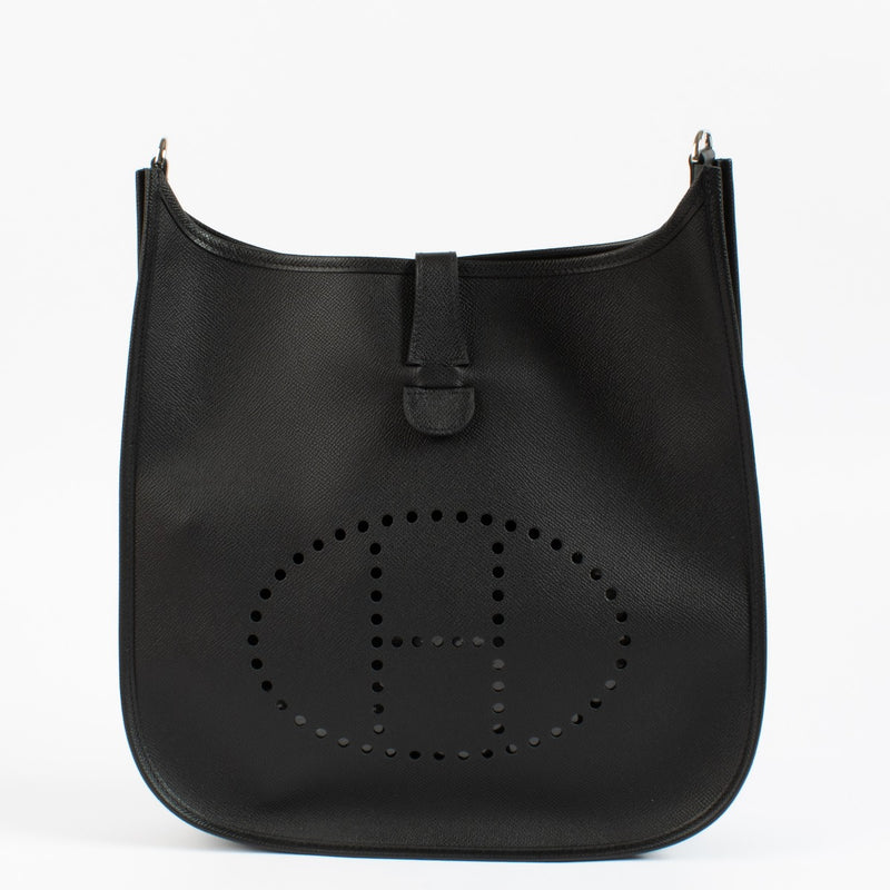 Hermès Evelyne III 33 Black Epsom PHW