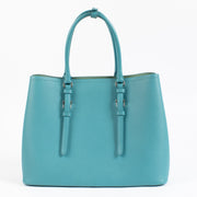 Shop authentic Prada Blue Saffiano Medium Double Bag on www.labellov.com