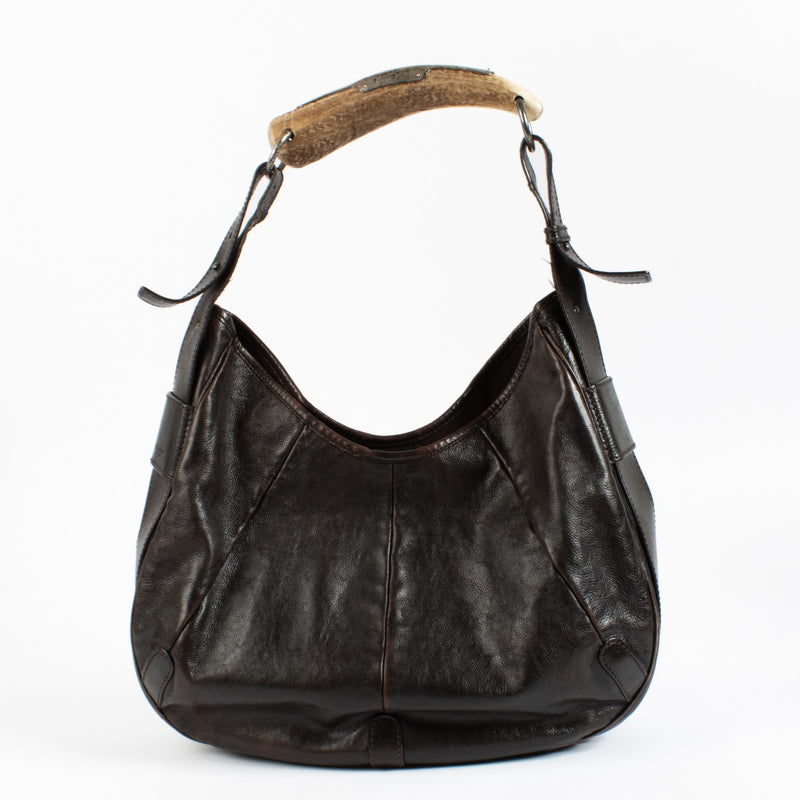 Shop 100% authentic second hand Saint Laurent Brown Large Mombasa Bag on Labellov.com