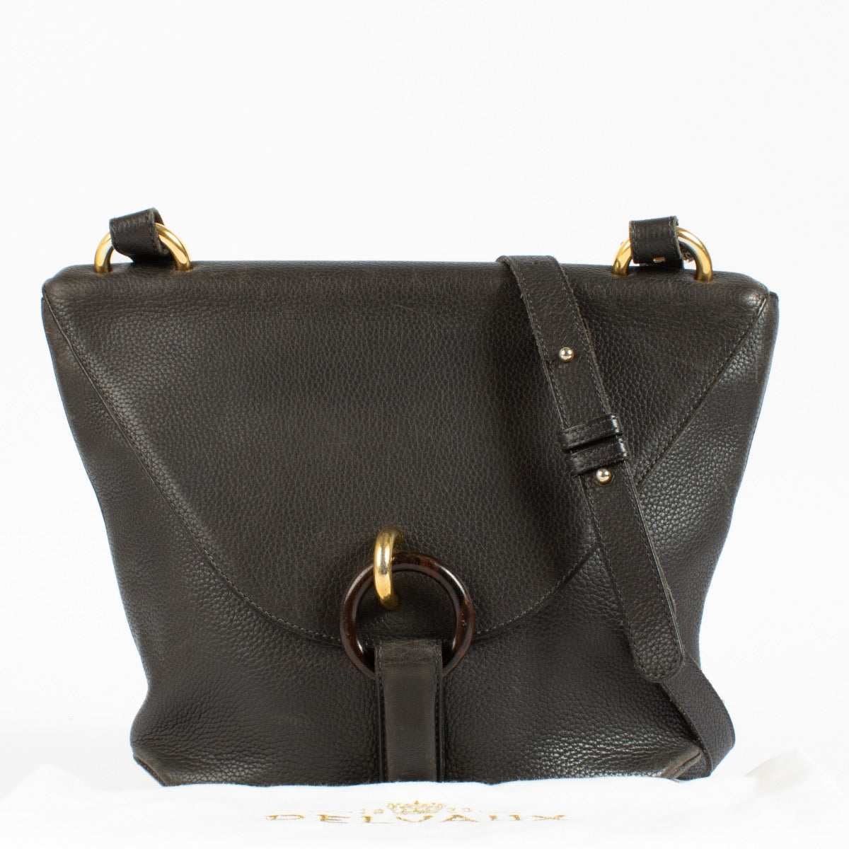 shop authentic Delvaux Brown Mimosa Crossbody on www.labellov.com