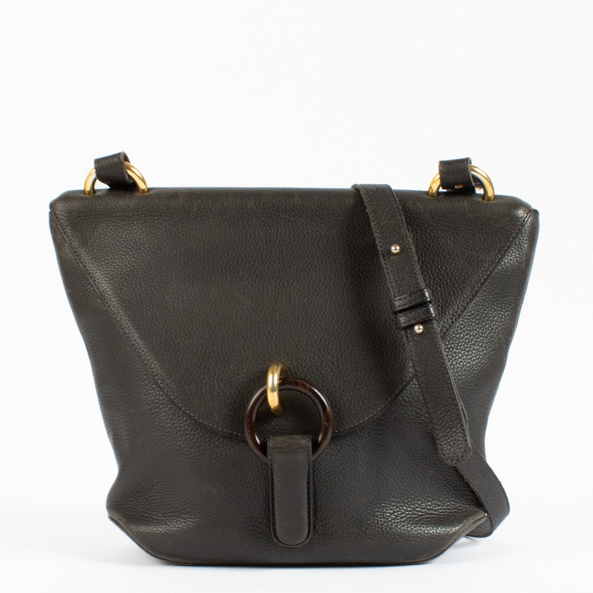 shop authentic Delvaux Brown Mimosa Crossbody on www.labellov.com