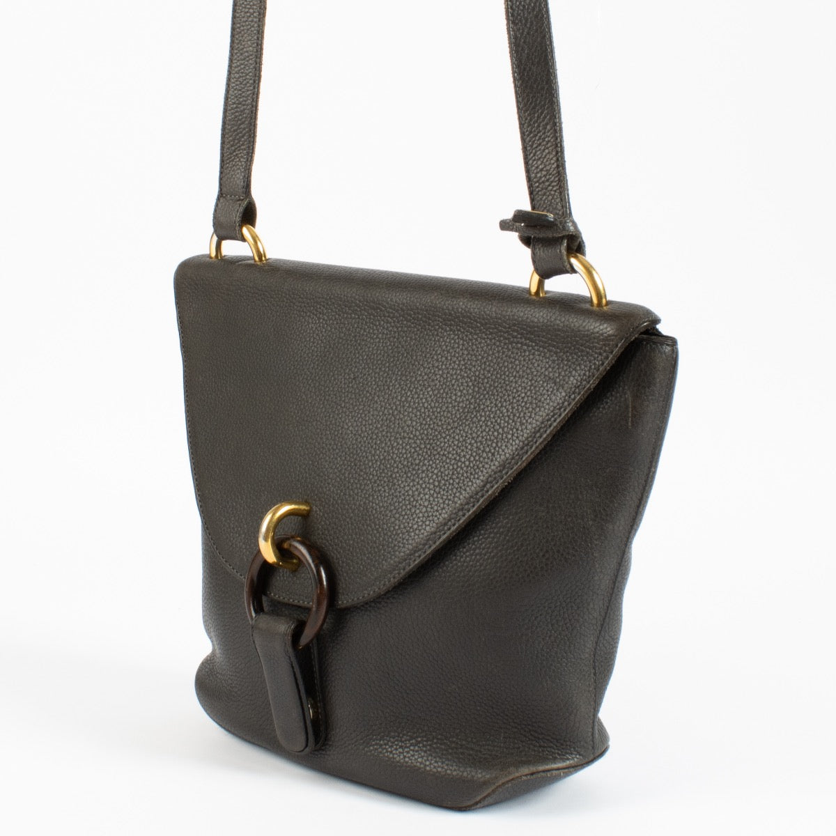 shop authentic Delvaux Brown Mimosa Crossbody on www.labellov.com