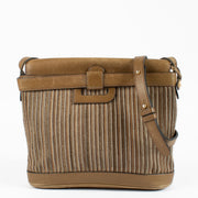 Shop authentic Delvaux Beige Toile De Cuir Crossbody bag on www.labellov.com