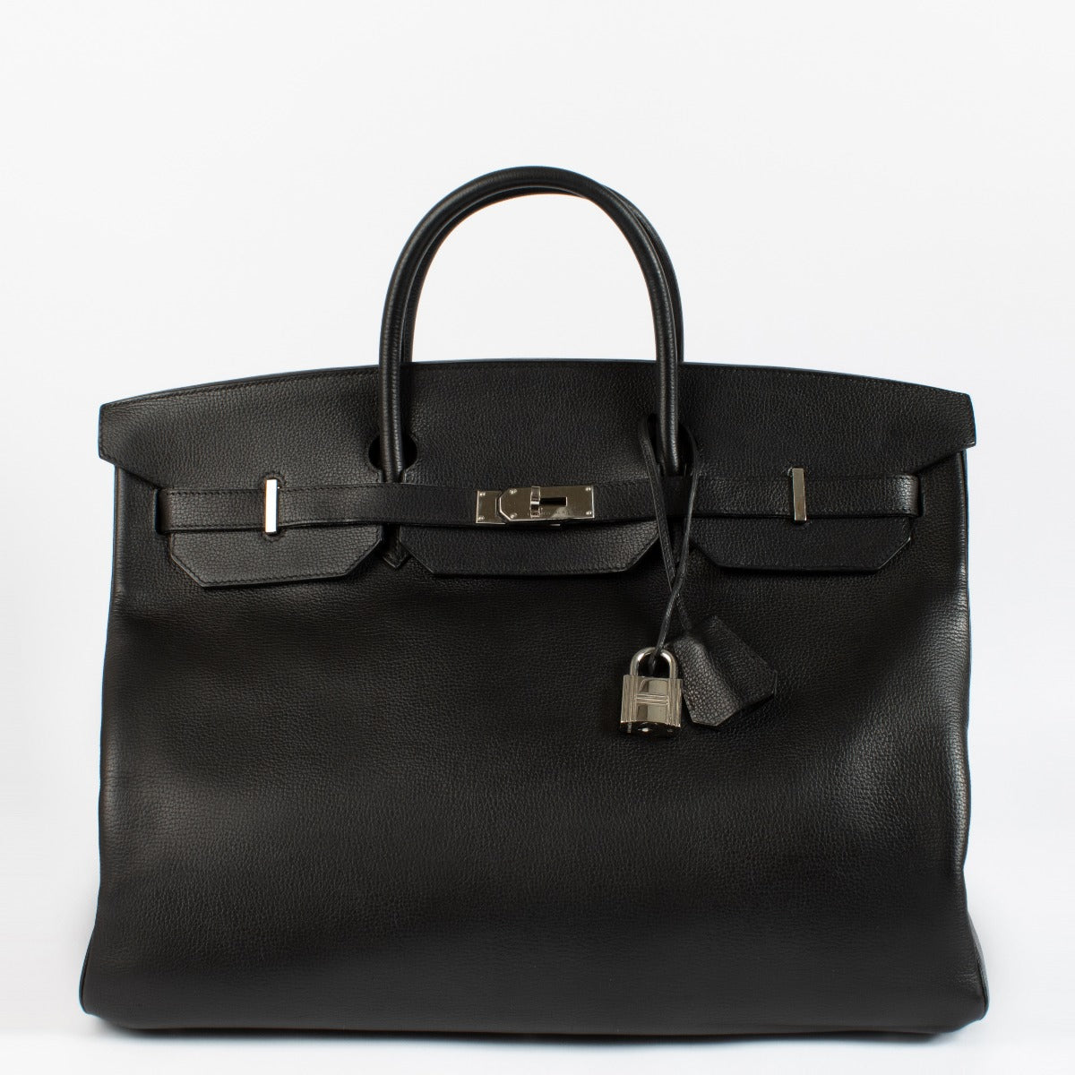 2008 Hermès Birkin 50 Black Ardennes PHW