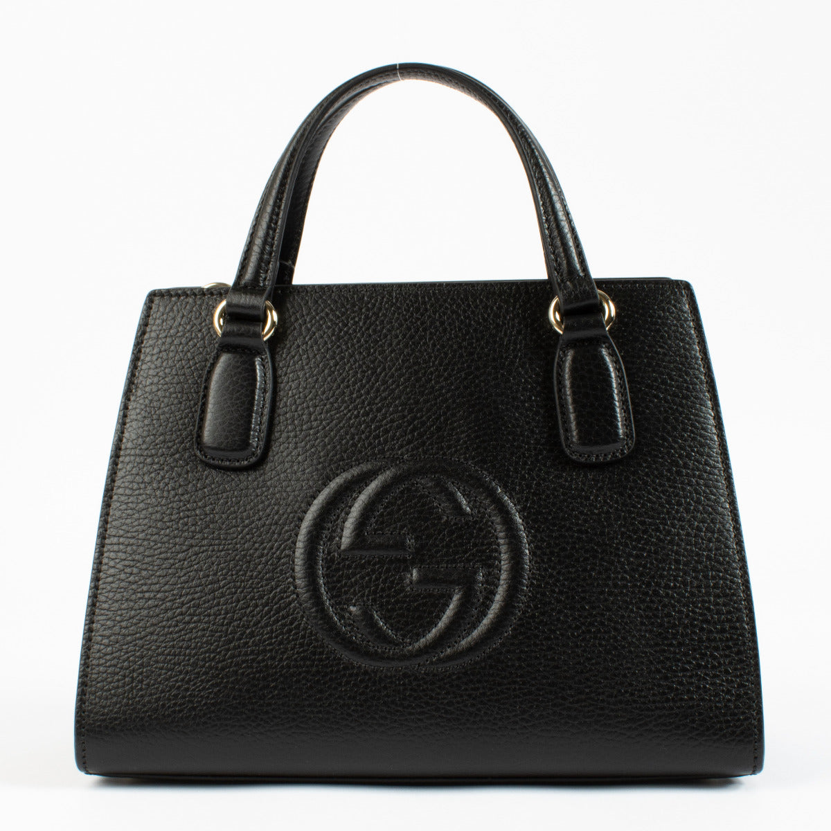 Gucci Black Leather Soho Satchel Bag