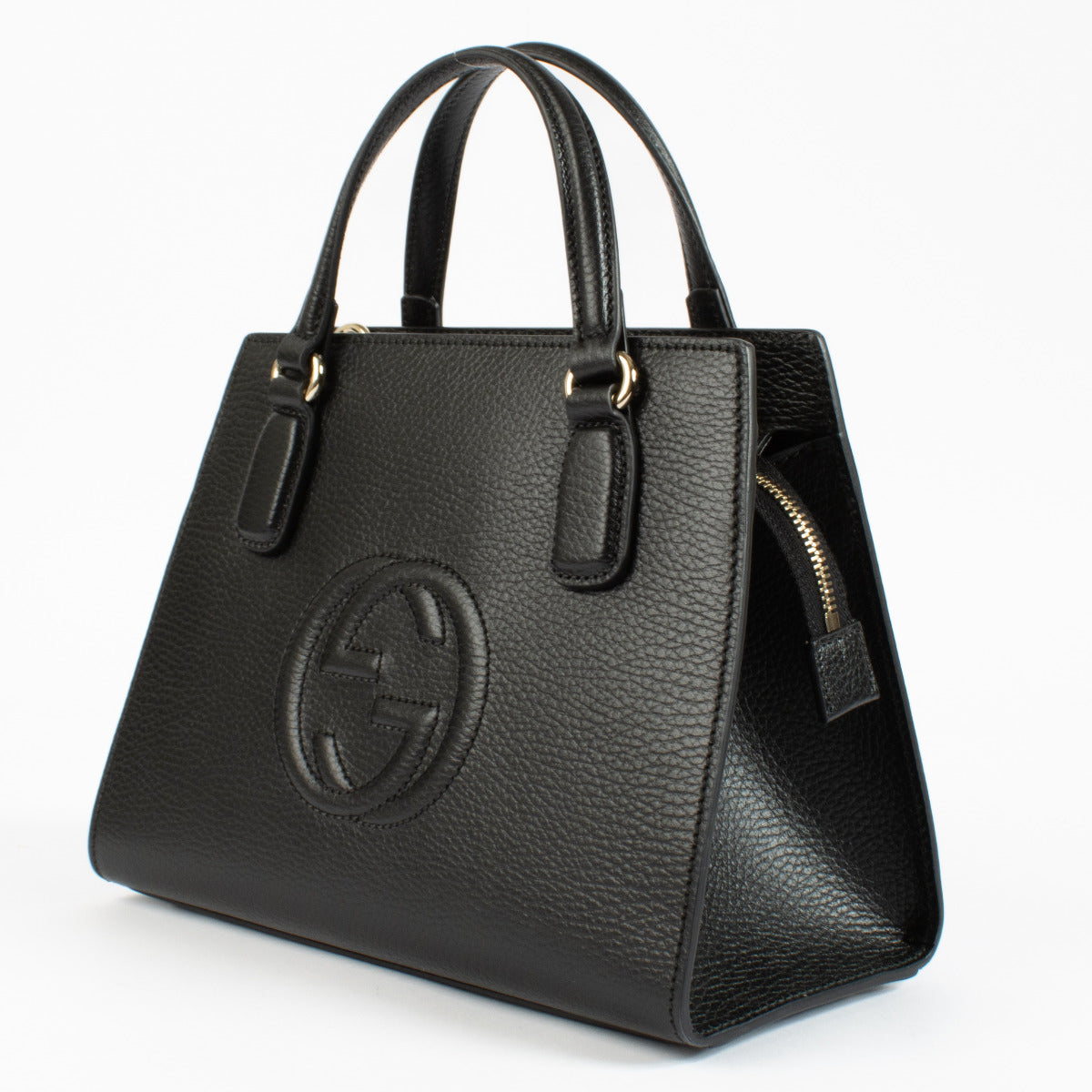 Gucci Zwarte Leren Soho Schoudertas