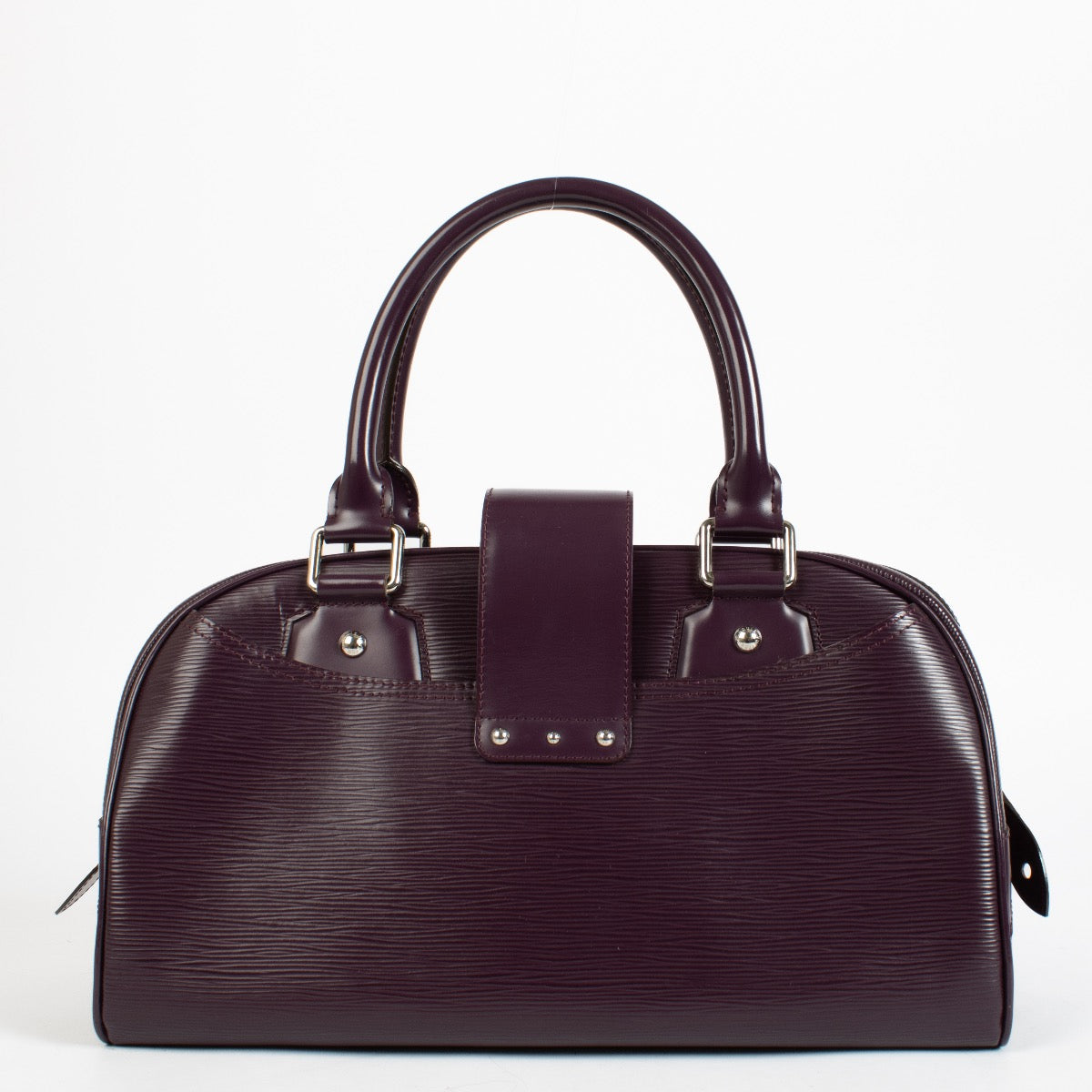 authentic preloved Louis Vuitton Cassis Epi Leather Montaigne GM Bowling Bag on Labellov.com