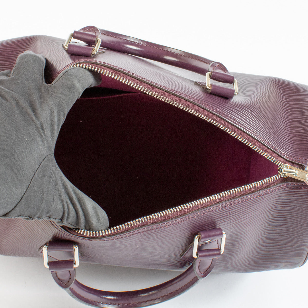Louis Vuitton Cassis Epi Leather Speedy 35 Top Handle Bag