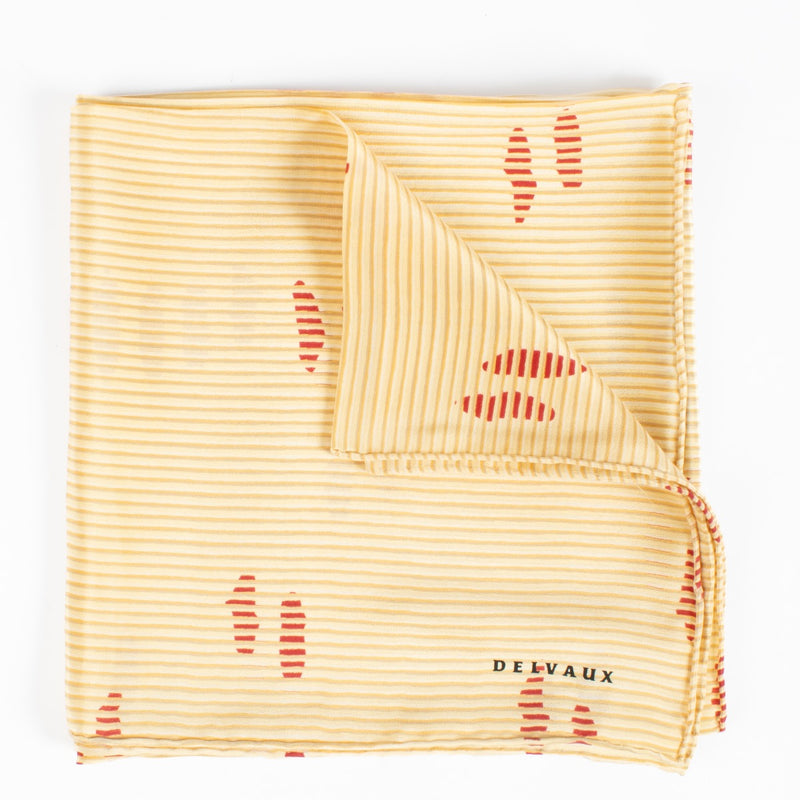 Shop 100% authentic second hand Delvaux Yellow Stripe Scarf on Labellov.com