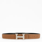 Hermès H Buckle Gold and Black Belt - size 85